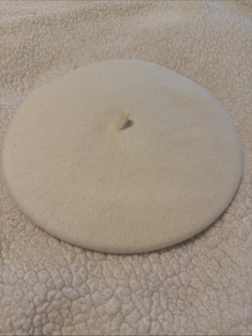 Juicy Couture Cream Wool Beret